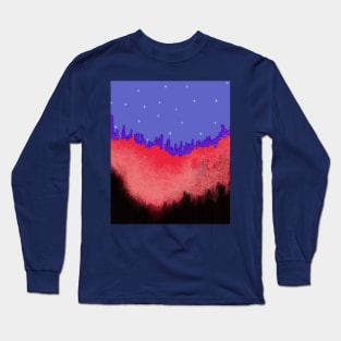 Abstract Burning Jungle Shining City Long Sleeve T-Shirt